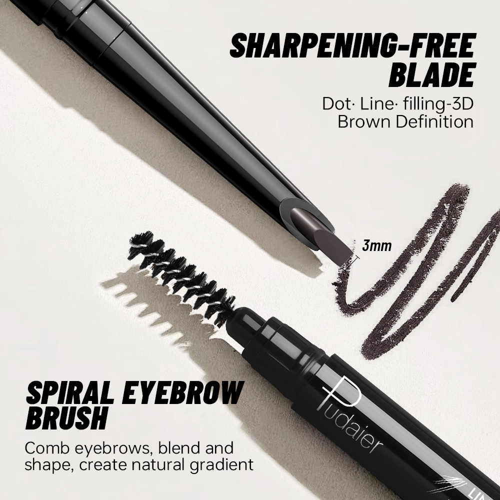 Crayon &agrave; sourcils pas cher waterproof pointe biseaut&eacute;e 21,5&deg;